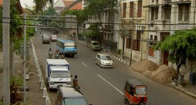Street scene in old Jakarta