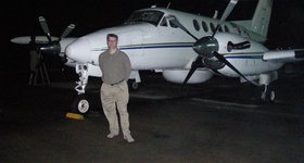 Another flight in Malaysia: this time on my company's plane on Christmas Night 2008.