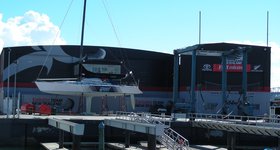 The base for the Kiwi quest for the America's Cup