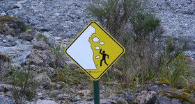 Warning Sign 2 of 3: Beware of Falling Ice