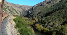 Riding on the Taieri Gorge Limited, one of the great railway journeys of the world