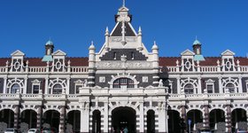 A couple of days later at Dunedin Railway Station