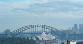 The Harbour Bridge. I climbed to the top in 2004.