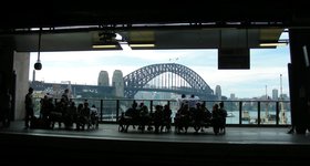 Circular Quay railway station. They should go condo: look at that view!