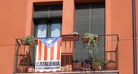 Everywhere in Catalonia - this flag and sentiment