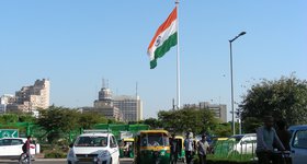 Connaught Place at the centre of New Delhi