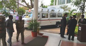 Our hotel was election-central - the main candidate's bus with the army and additional Sikh body guards