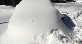 It was the largest storm ever recorded in the area - 3 feet of snow